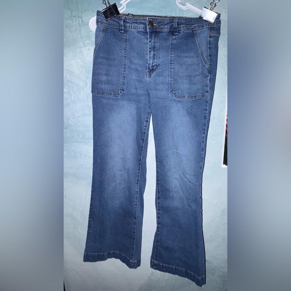 70’s style 4 pocket flare  leg jeans